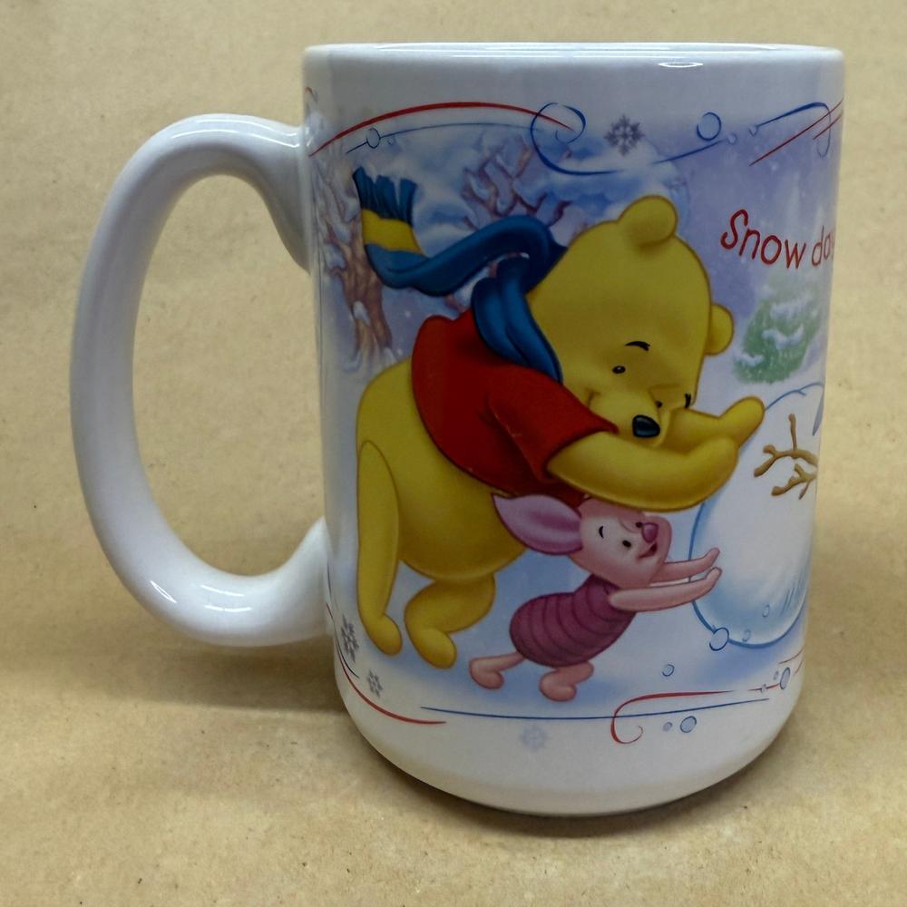 Disney Winnie the Pooh Characters Snow Day Mug